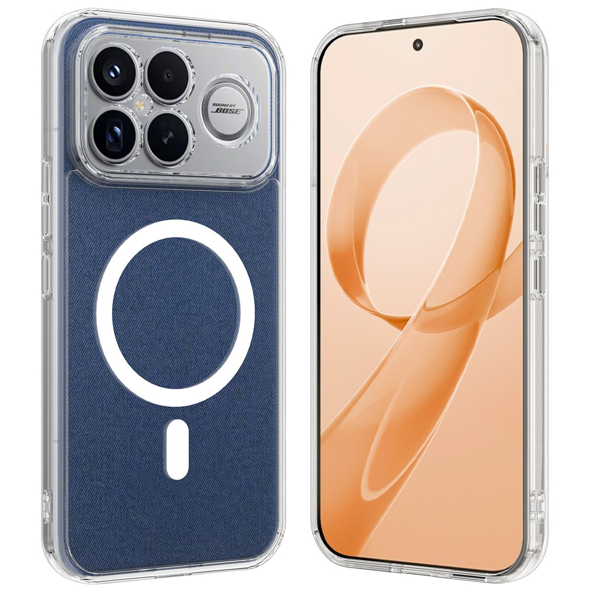 Xiaomi Poco F8 Ultra / Xiaomi Redmi K90 Pro Max 5G Genomskinligt Magnetiskt mobilskal TPU + Akryl Bakstycke