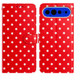For Google Pixel 11 Pro XL Leather Case Polka Dot Pattern Wallet Stand Folio Phone Cover