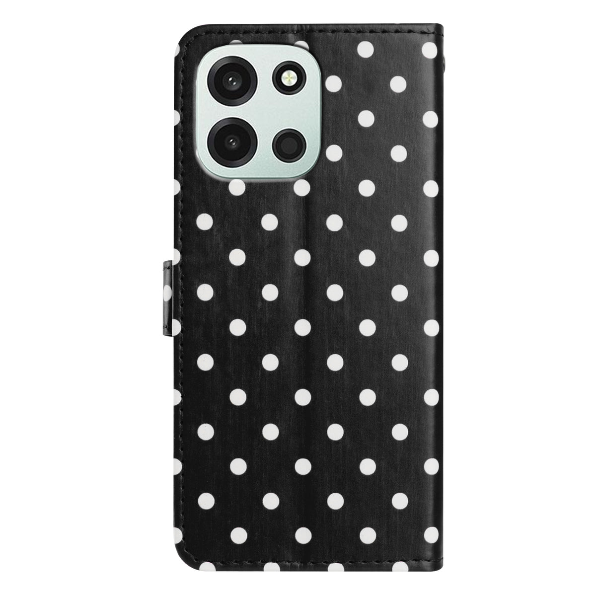 Til OnePlus Nord 6 5G / Turbo 6V 5G / Turbo 6 5G læderetui med polkaprikker, pung, standfunktion og telefoncover