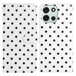 Til OnePlus Nord 6 5G / Turbo 6V 5G / Turbo 6 5G læderetui med polkaprikker, pung, standfunktion og telefoncover