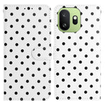 For OnePlus 15T 5G Leather Case Polka Dot Pattern Wallet Stand Folio Phone Cover