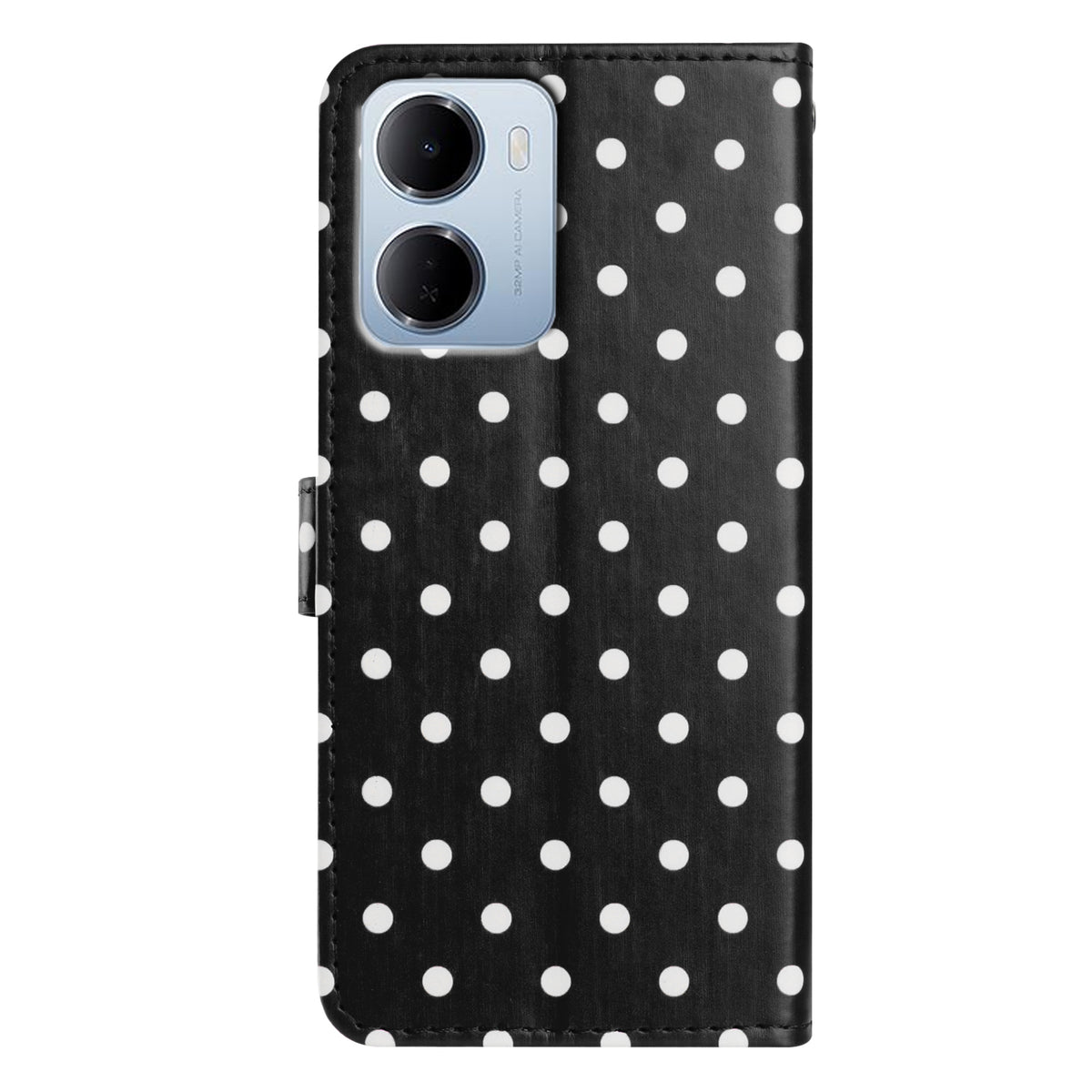 For Xiaomi Redmi 15a 5G Leather Case Polka Dot Pattern Wallet Stand Folio Phone Cover