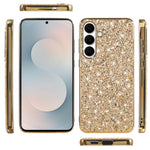 Til Samsung Galaxy A57 5G Etui Elektroplettering TPU + PC Funklende Glitter Telefon Bagcover