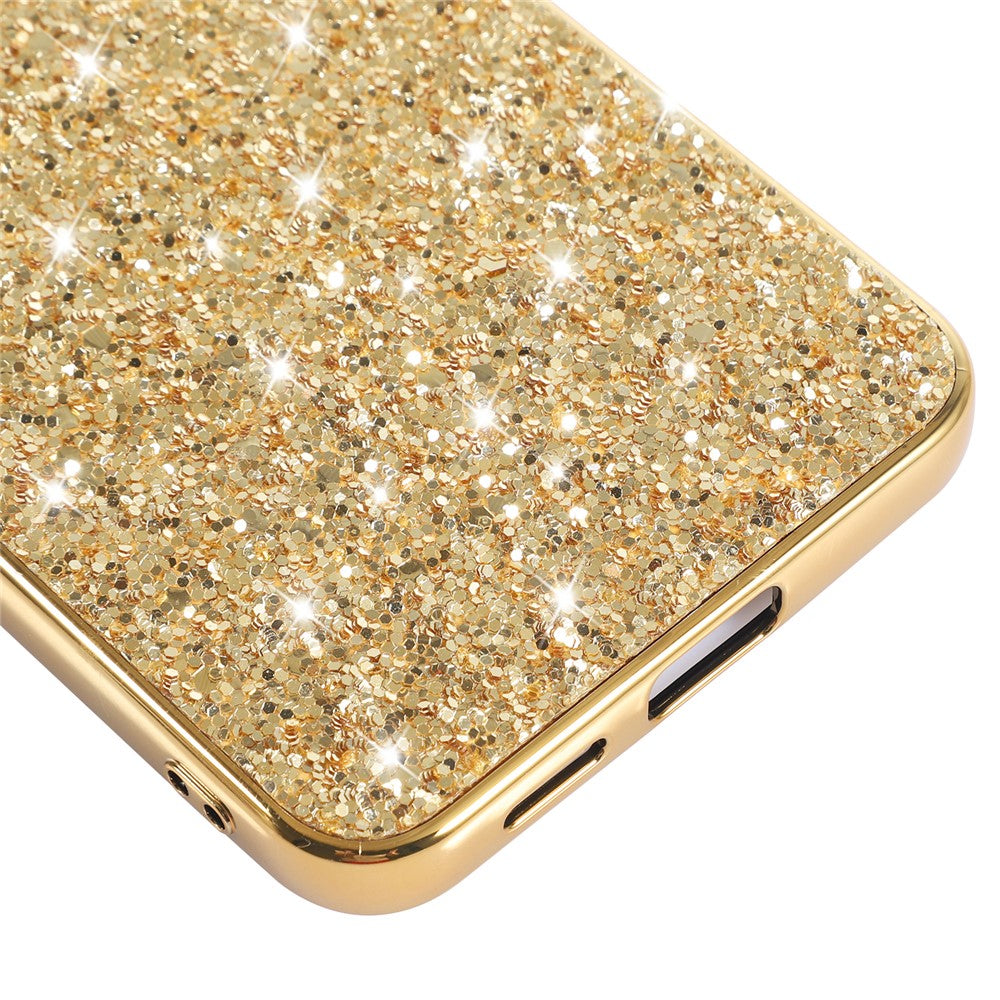 Til Samsung Galaxy A57 5G Etui Elektroplettering TPU + PC Funklende Glitter Telefon Bagcover