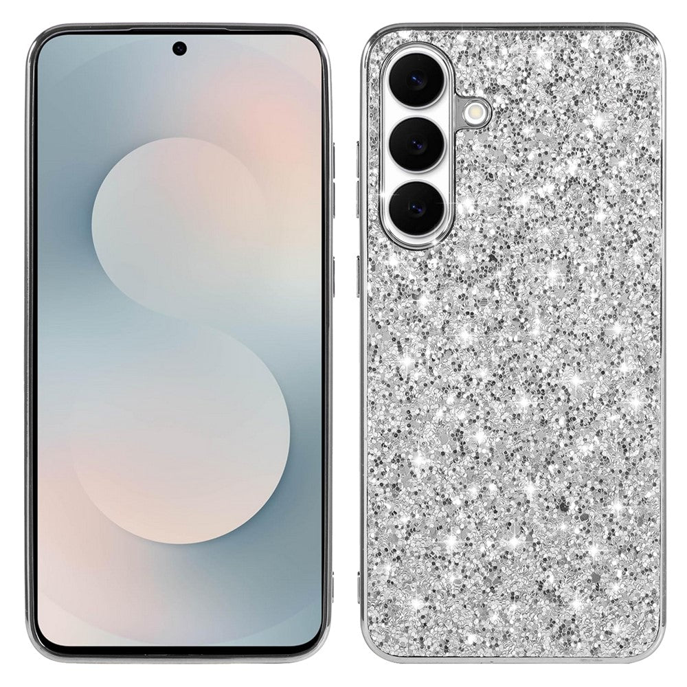 Til Samsung Galaxy A57 5G Etui Elektroplettering TPU + PC Funklende Glitter Telefon Bagcover