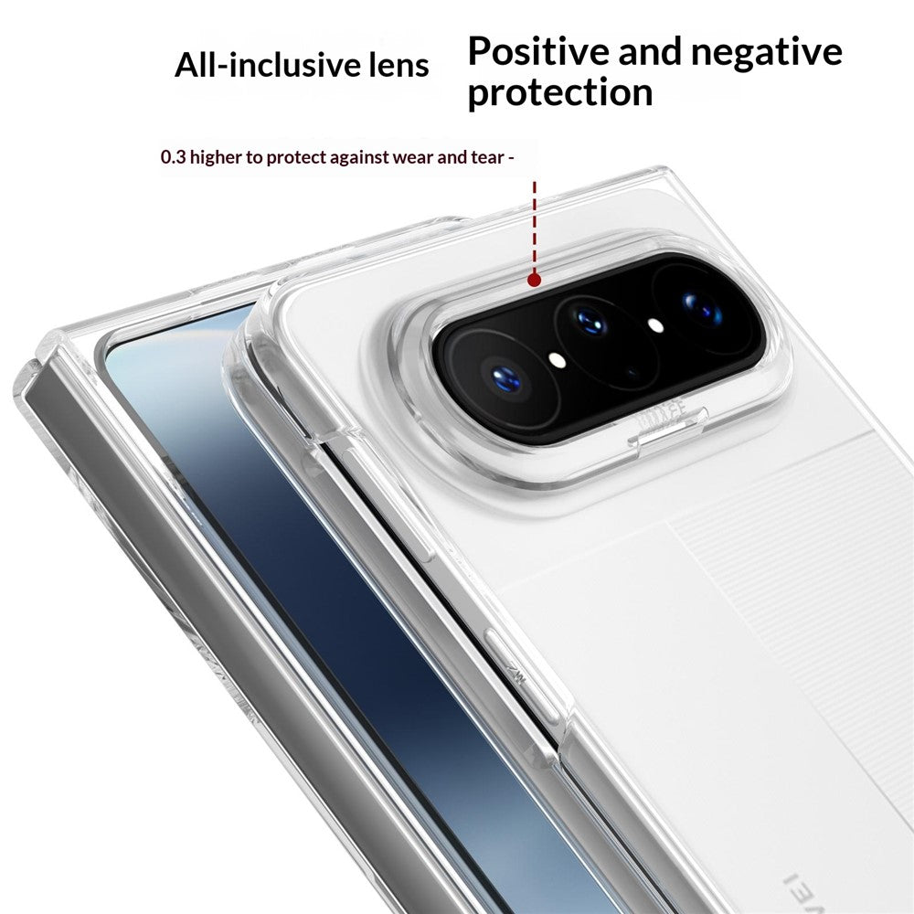 For Huawei Pura X Max Clear Case Anti-Drop Hard PC Phone Cover