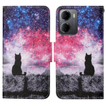 For Xiaomi Redmi 15a 5G Case Pattern Printing Protective Leather Folio Phone Cover with Wrist Strap