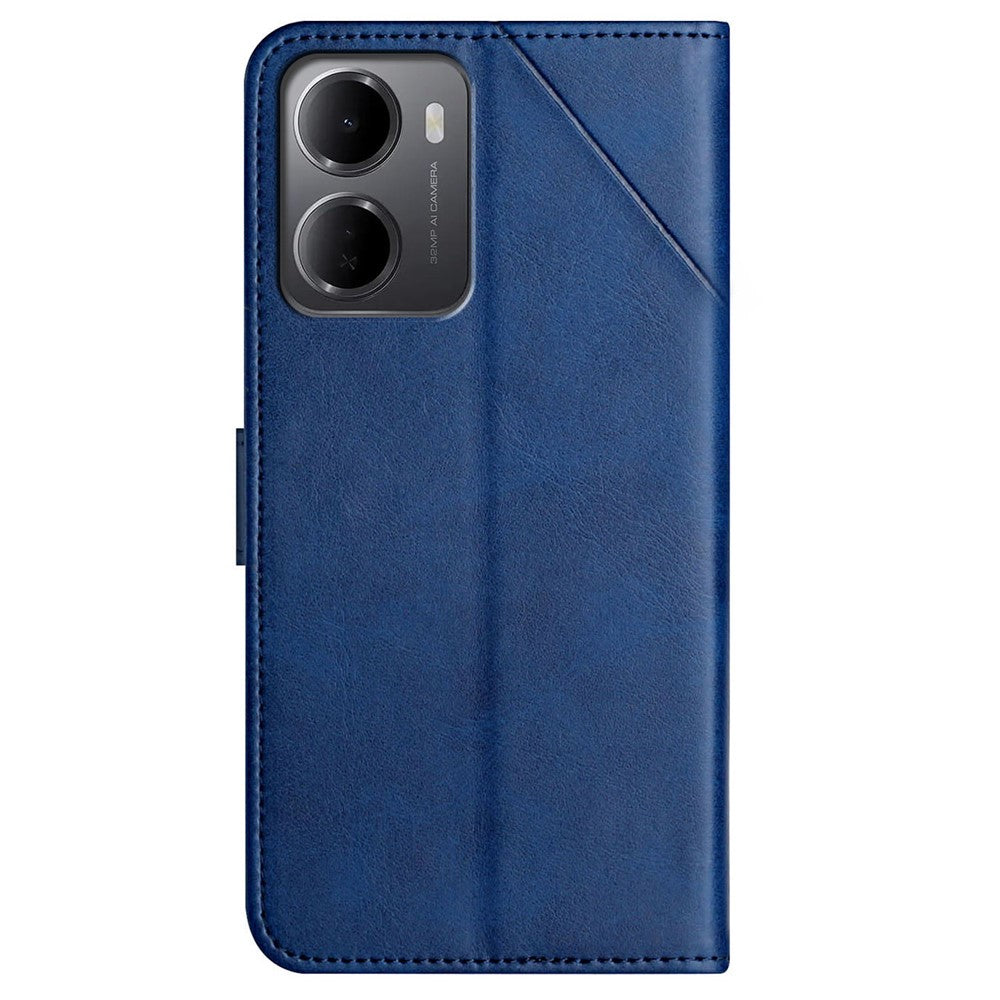 For Xiaomi Redmi 15a 5G Case Line Pattern Wallet Leather Phone Cover with Wrist Strap
