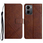 For Xiaomi Redmi 15a 5G Case Line Pattern Wallet Leather Phone Cover with Wrist Strap