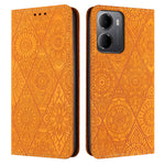 For Xiaomi Redmi 15a 5G Case Imprinted Flower Wallet Stand Leather Phone Cover