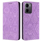For Xiaomi Redmi 15a 5G Case Imprinted Flower Wallet Stand Leather Phone Cover