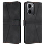For Xiaomi Redmi 15a 5G Case Triangle Imprinted Anti-Scratch PU Leather Phone Wallet Cover