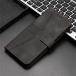 For Xiaomi Redmi 15a 5G Case Triangle Imprinted Anti-Scratch PU Leather Phone Wallet Cover