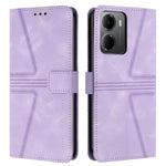 For Xiaomi Redmi 15a 5G Case Triangle Imprinted Anti-Scratch PU Leather Phone Wallet Cover