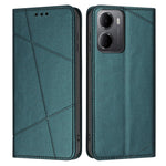 For Xiaomi Redmi 15a 5G Wallet Case Line Imprinted Leather Stand Phone Cover with Wrist Strap