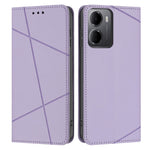 For Xiaomi Redmi 15a 5G Wallet Case Line Imprinted Leather Stand Phone Cover with Wrist Strap