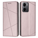 For Xiaomi Redmi 15a 5G Wallet Case Line Imprinted Leather Stand Phone Cover with Wrist Strap