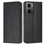 For Xiaomi Redmi 15a 5G Wallet Case Line Imprinted Leather Stand Phone Cover with Wrist Strap