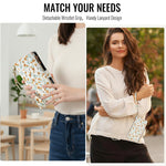 Leather Case For Xiaomi Redmi Note 14 5G  /  Poco M7 Pro 5G Rhombic Floral Pattern Zipper Wallet Phone Cover with Wrist Strap   /   Shoulder Strap