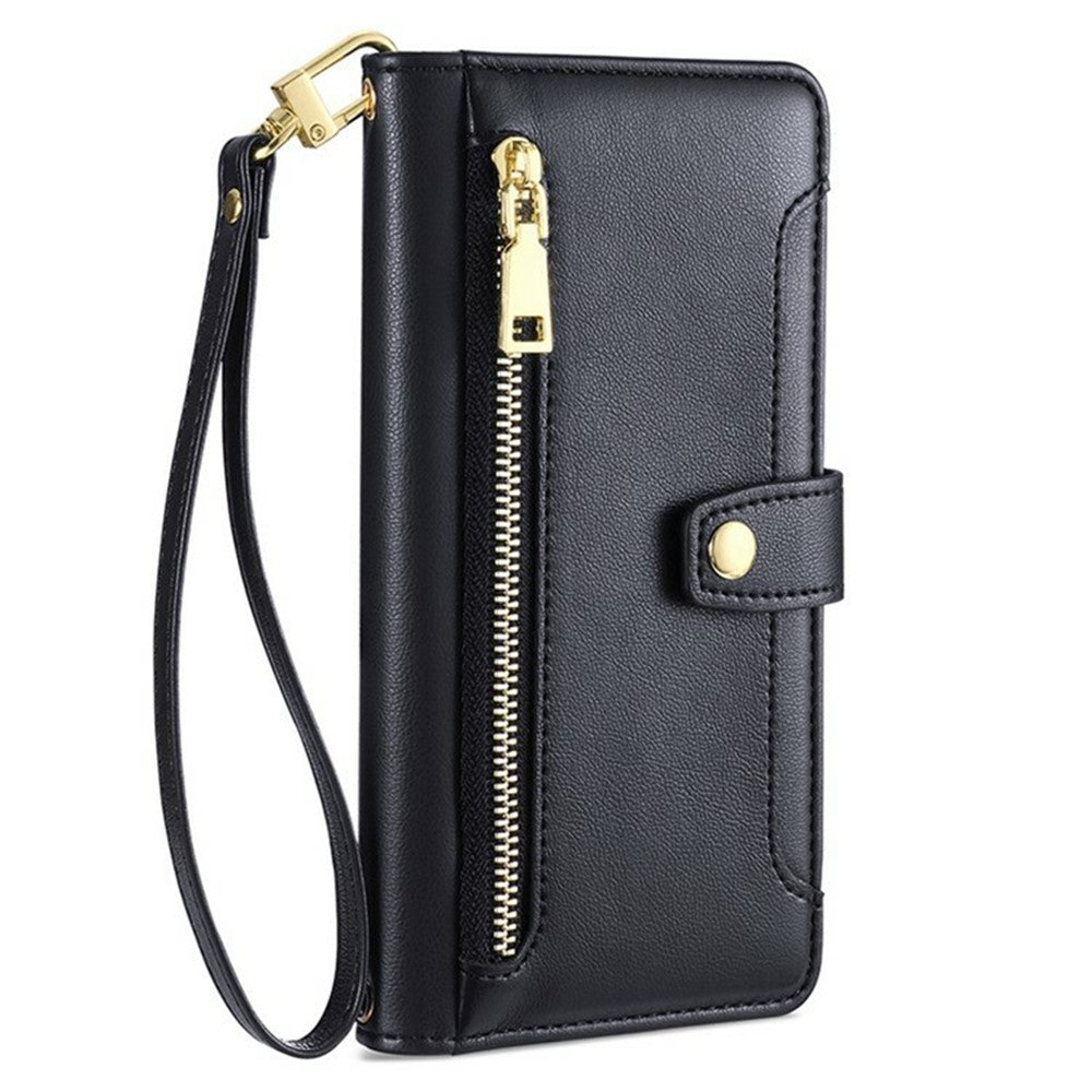 For Huawei nova 15 Pro 5G Leather Case Zipper Pocket Wallet Phone Cover with 2 Straps