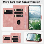 For Honor 600 5G Case Tulip Leather Phone Cover with 5 Card Slots Wallet