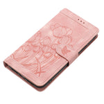For Honor 600 5G Case Tulip Leather Phone Cover with 5 Card Slots Wallet