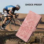 For Honor 600 5G Case Tulip Leather Phone Cover with 5 Card Slots Wallet