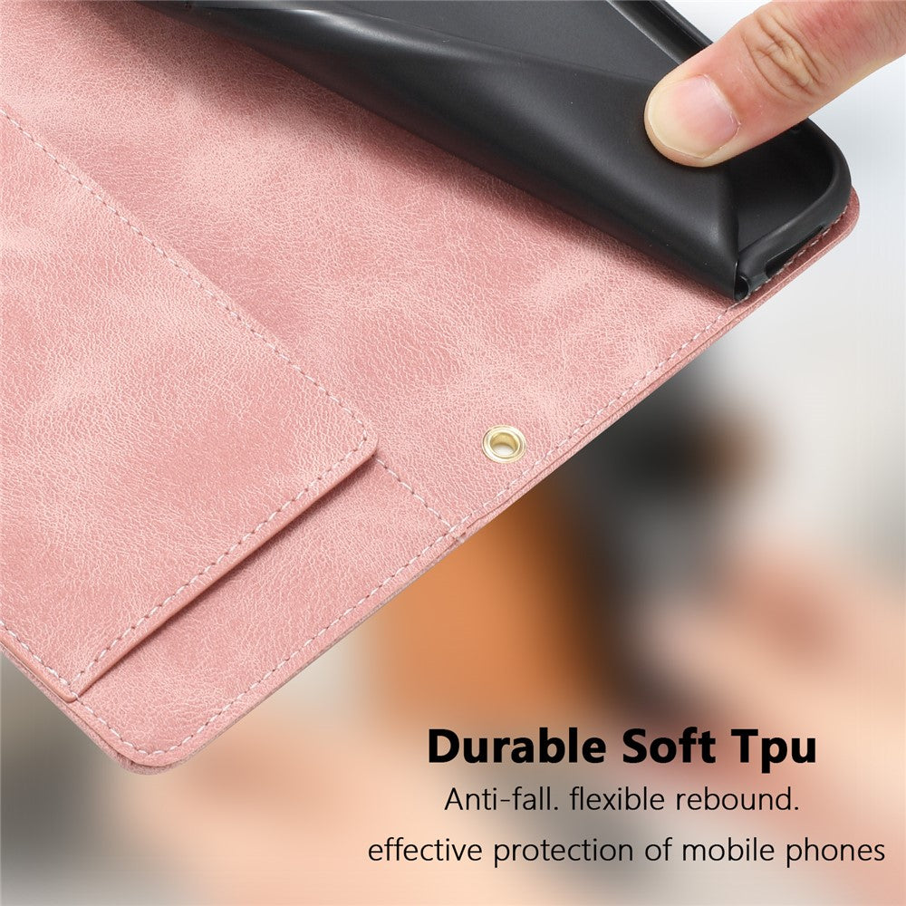 For Honor Magic8 Pro 5G Case Tulip Leather Phone Cover with 5 Card Slots Wallet
