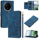 For Honor Magic8 Pro 5G Case Tulip Leather Phone Cover with 5 Card Slots Wallet