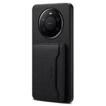 DENIOR D30 For Huawei Mate 80 / Mate 80 Pro Magnetic Case Detachable Card Holder Kickstand Litchi Texture Leather Back Phone Cover