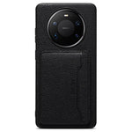 DENIOR D30 For Huawei Mate 80 / Mate 80 Pro Magnetic Case Detachable Card Holder Kickstand Litchi Texture Leather Back Phone Cover