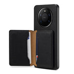 DENIOR D30 For Huawei Mate 80 / Mate 80 Pro Magnetic Case Detachable Card Holder Kickstand Litchi Texture Leather Back Phone Cover