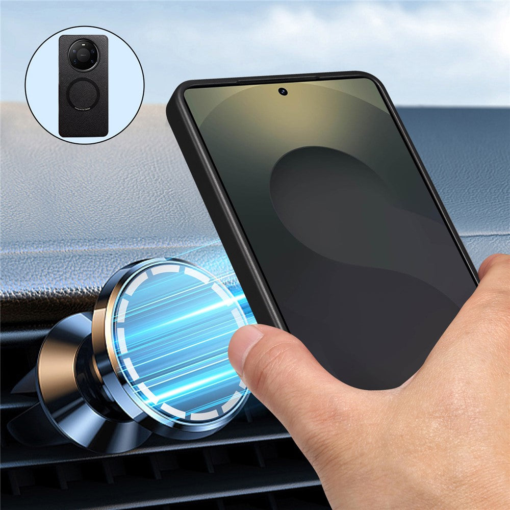 DENIOR D30 For Huawei Mate 80 / Mate 80 Pro Magnetic Case Detachable Card Holder Kickstand Litchi Texture Leather Back Phone Cover