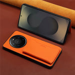 DENIOR D30 For Huawei Mate 80 Pro Max Magnetic Case Detachable Card Holder Kickstand Litchi Texture Leather Back Phone Cover