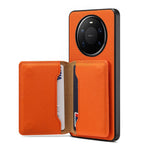 DENIOR D30 For Huawei Mate 80 Pro Max Magnetic Case Detachable Card Holder Kickstand Litchi Texture Leather Back Phone Cover