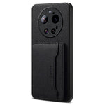 DENIOR D30 magnetisk cover til Xiaomi 17 Ultra 5G med aftagelig kortholder, støttefunktion og bagside i litchitekstureret læder