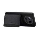 DENIOR D30 magnetisk cover til Xiaomi 17 Ultra 5G med aftagelig kortholder, støttefunktion og bagside i litchitekstureret læder
