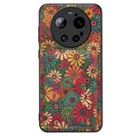 For Xiaomi 17 Ultra 5G Magnetic Case Floral Pattern PU Leather TPU Phone Cover with Detachable Card Holder