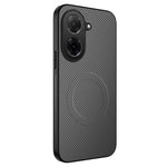 WANLONFENG til Xiaomi Redmi A5 NFC (EU) (173,45 mm), magnetisk TQ-serieetui med kulfiberstruktur, PC TPU-mobilcover