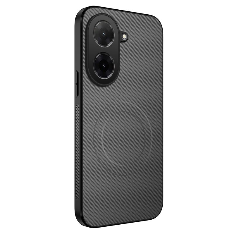 WANLONFENG til Xiaomi Redmi A5 NFC (EU) (173,45 mm), magnetisk TQ-serieetui med kulfiberstruktur, PC TPU-mobilcover