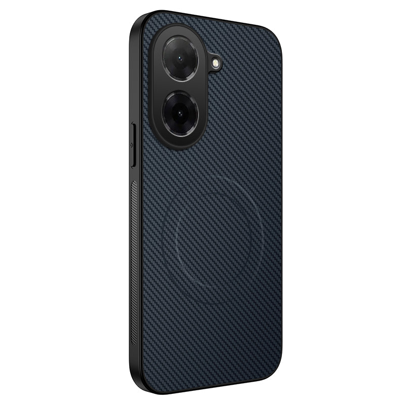 WANLONFENG til Xiaomi Redmi A5 NFC (EU) (173,45 mm), magnetisk TQ-serieetui med kulfiberstruktur, PC TPU-mobilcover