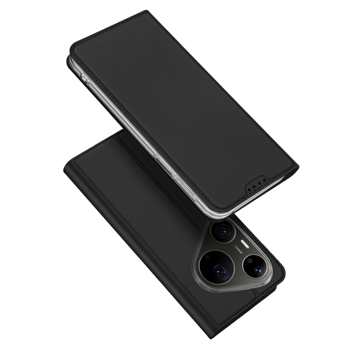 DUX DUCIS för Huawei Pura 90s Pro Max / Pura 90 Pro Max-skal Skin Pro-serien Läder Stativfodral Korthållare