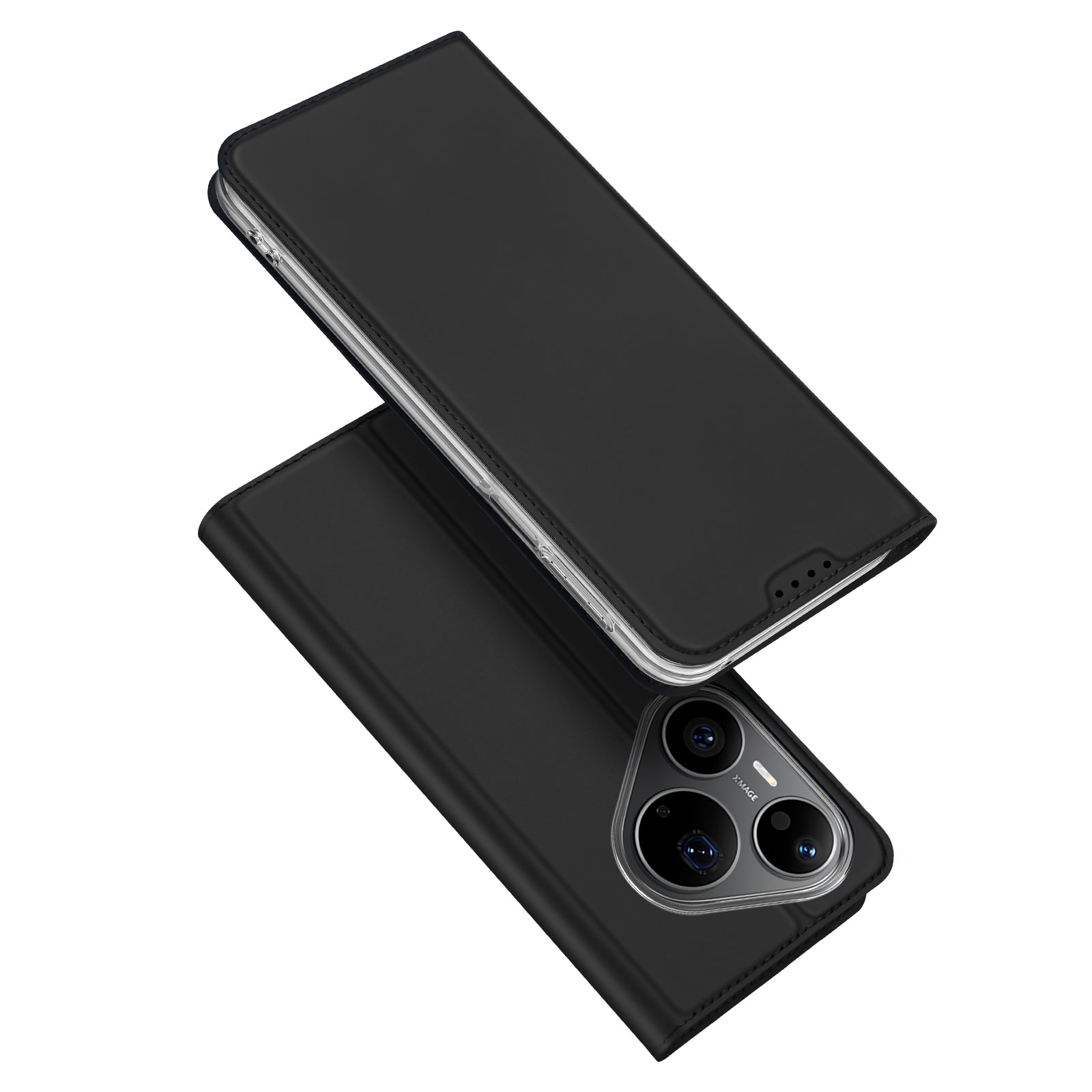 DUX DUCIS för Huawei Pura 90s Pro / Pura 90 Pro-skal Skin Pro-serien Läder Stativfodral Korthållare
