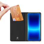 DUX DUCIS-cover til Huawei Pura 90s Pro / Pura 90 Pro, Skin Pro-serien, lædercover med stativ og kortholder