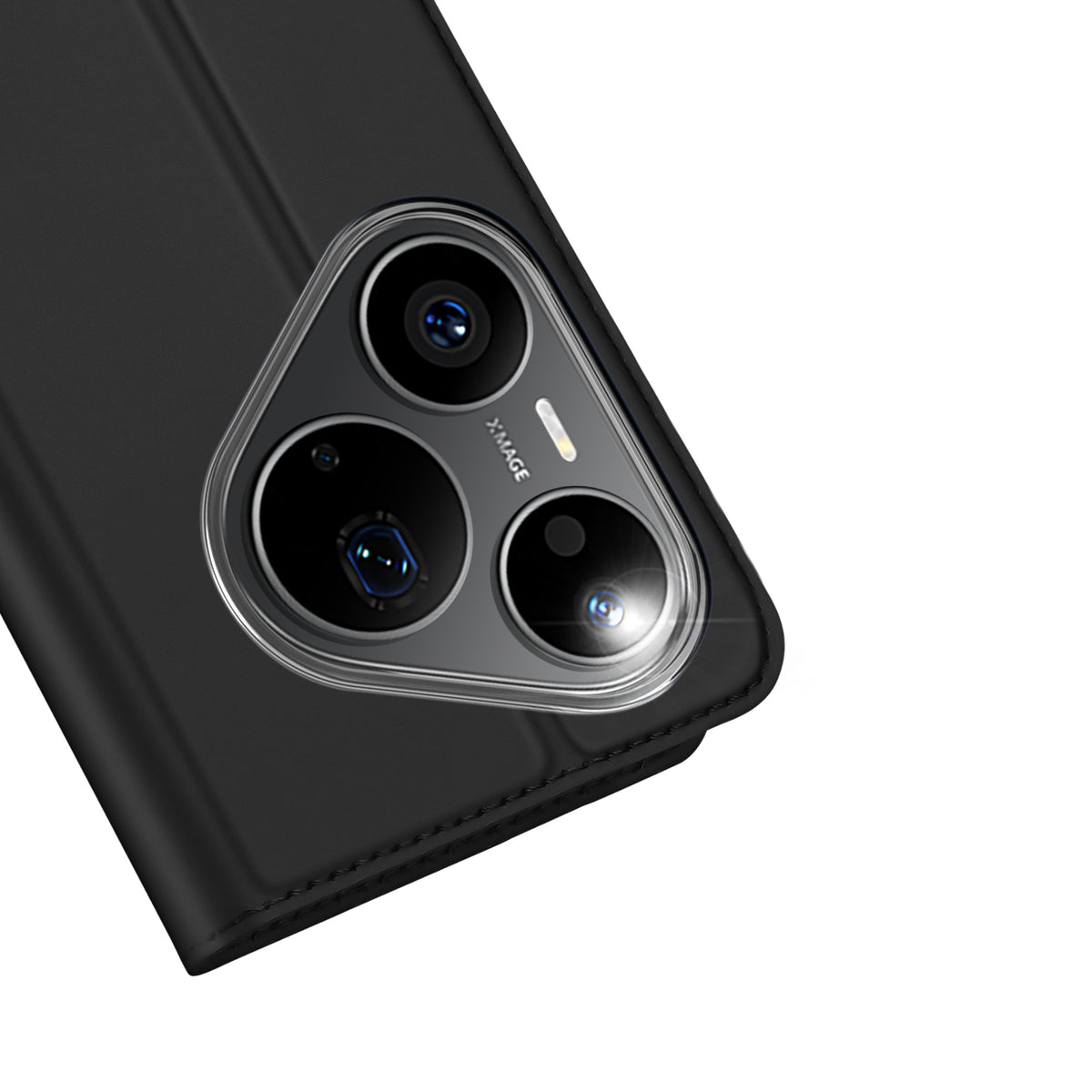 DUX DUCIS-cover til Huawei Pura 90s Pro / Pura 90 Pro, Skin Pro-serien, lædercover med stativ og kortholder