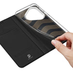 DUX DUCIS-cover til Huawei Pura 90s Pro / Pura 90 Pro, Skin Pro-serien, lædercover med stativ og kortholder