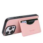 HGUANCASE iPhone 15 Pro Max Vintageskal i Läder - Rosa