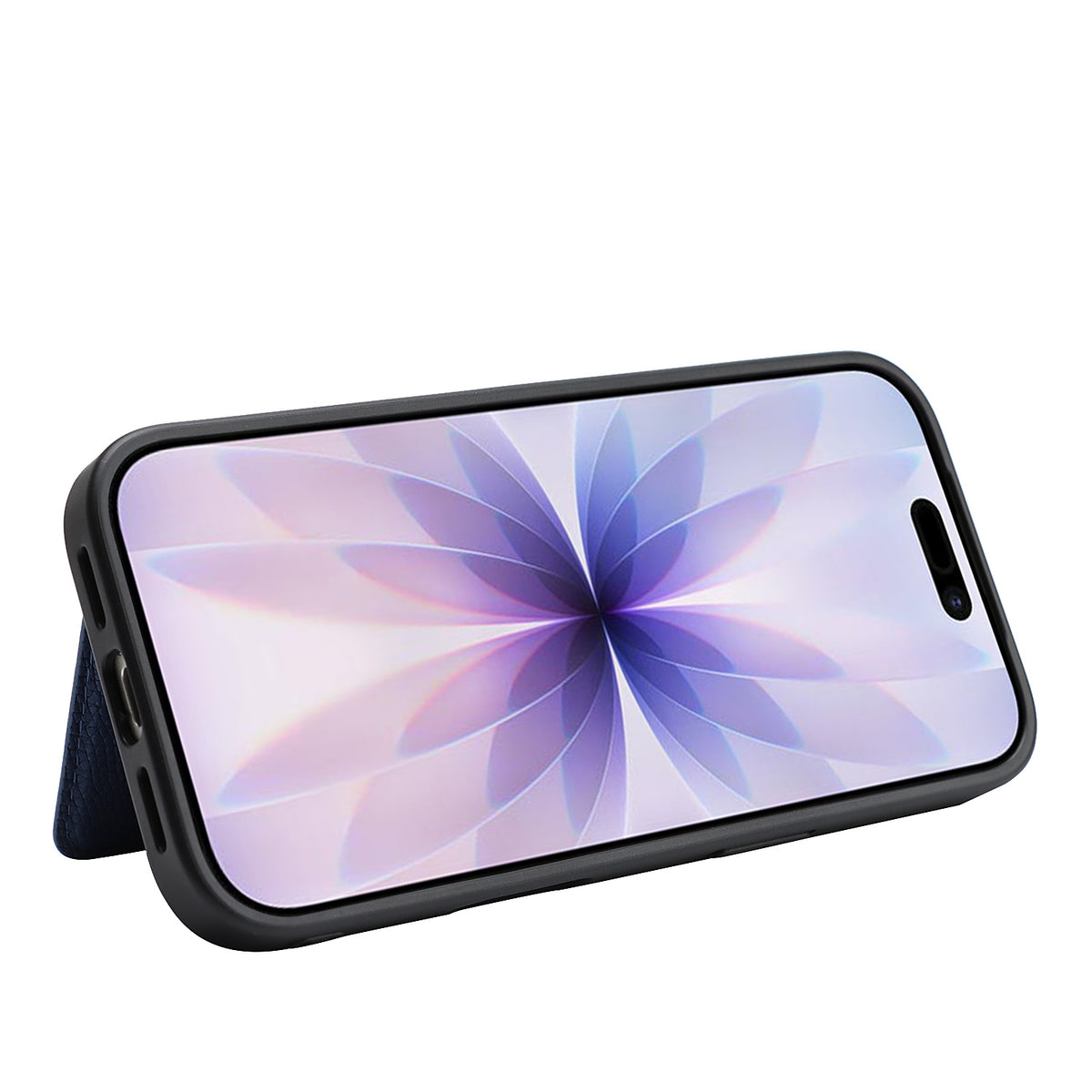 HGUANCASE iPhone 17 Vintageskal i Läder med Korthållare - Blå
