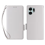 For Honor X6d 5G / Play 60A 5G Case Litchi Texture Wallet Leather Phone Cover with Wrist Strap