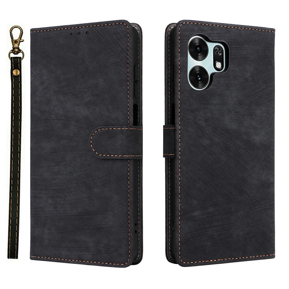 For Honor X6d 5G / Play 60A 5G Case Wallet RFID Blocking PU Leather Phone Cover Stand with Strap